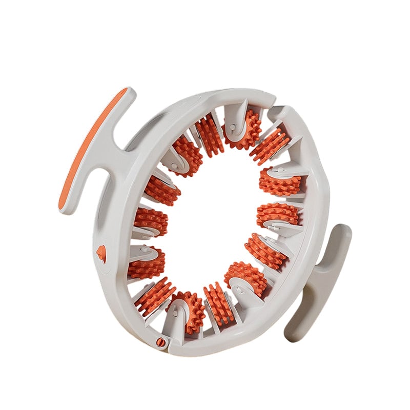 Adjustable Body Massage Roller with 360° Massage Rings and Removable Handle