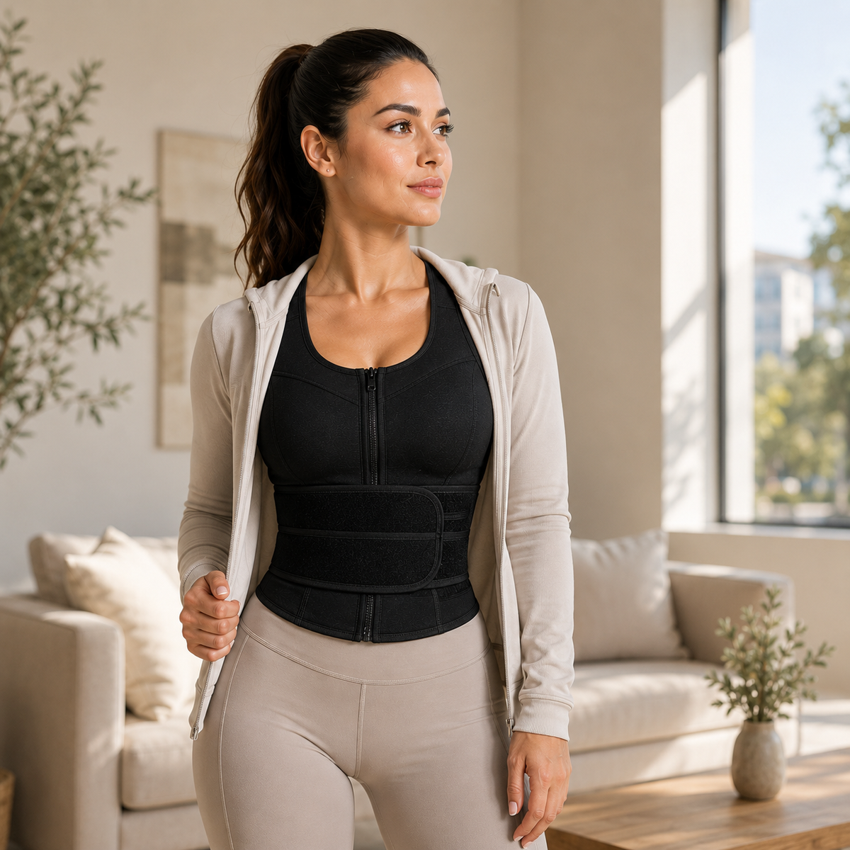 Adjustable Clavicle Posture Brace with Upper Back Waist Support and Breathable Neoprene