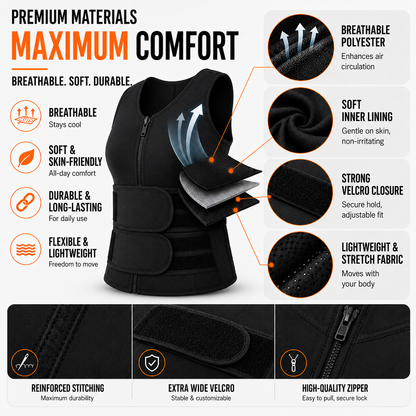 Adjustable Clavicle Posture Brace with Upper Back Waist Support and Breathable Neoprene