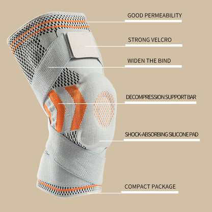 Adjustable Knee Support Brace for Compression and Stability