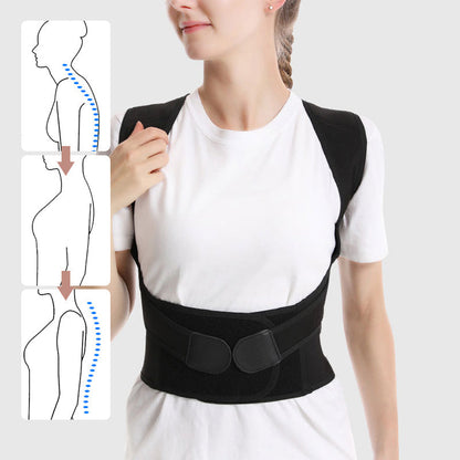 Adjustable Posture Support Brace with Breathable Lightweight Design