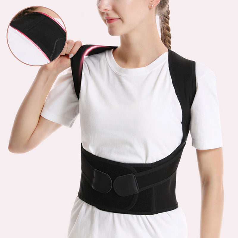 Adjustable Posture Support Brace with Breathable Lightweight Design