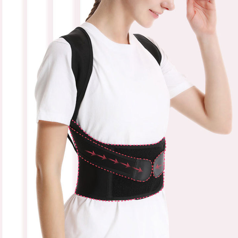 Adjustable Posture Support Brace with Breathable Lightweight Design
