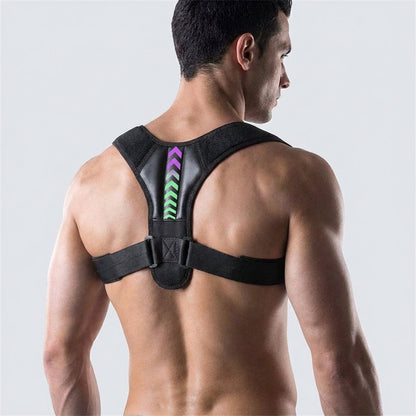 Adjustable Posture Support Brace with Breathable Polyester Panels