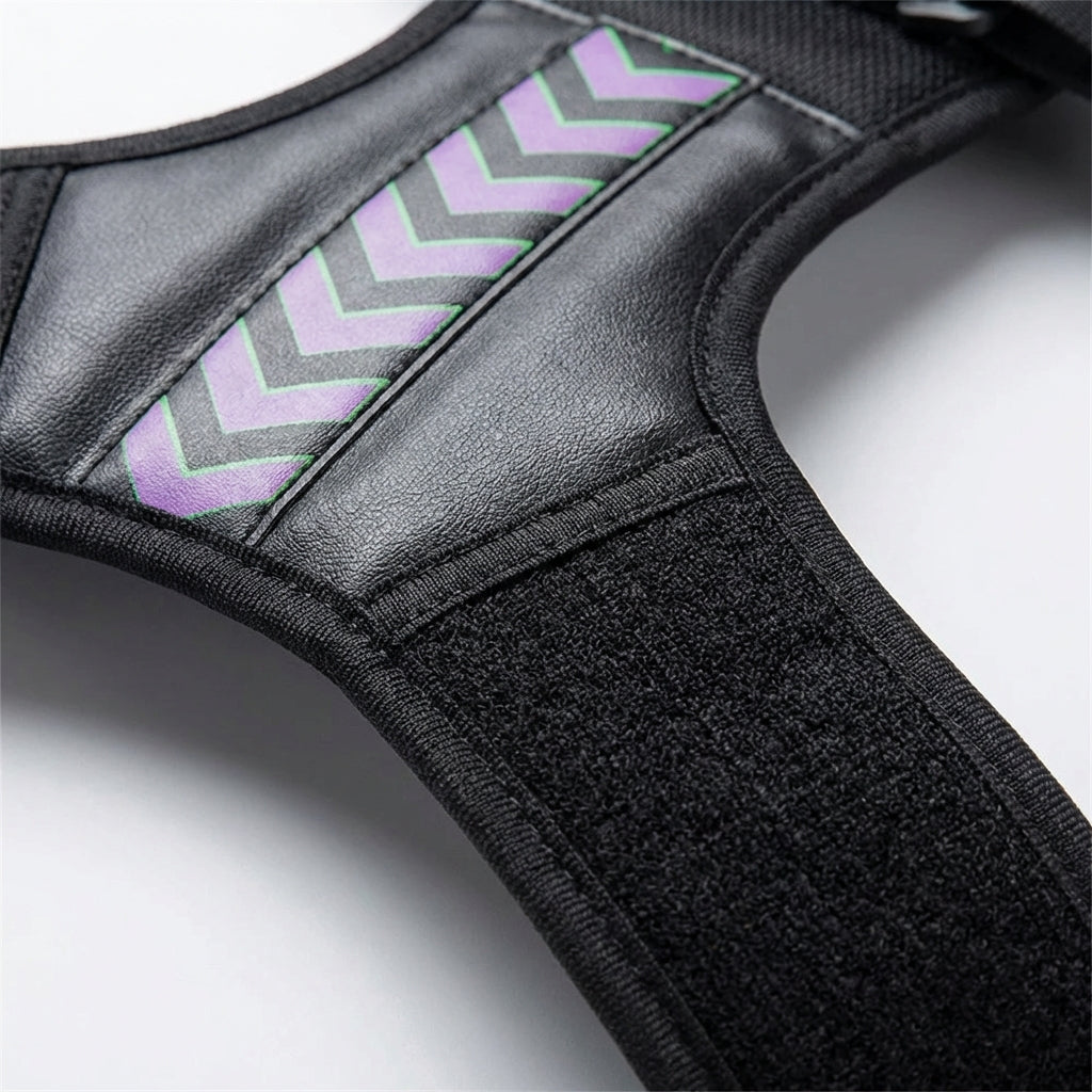 Adjustable Posture Support Brace with Breathable Polyester Panels