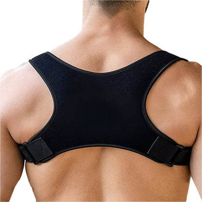 Adjustable Posture Support Brace with Lightweight Breathable Shoulder and Back Design