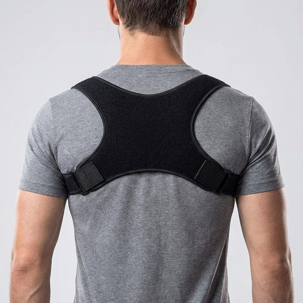 Adjustable Shoulder Posture Brace with Soft-Edged Straps and Discreet Fit