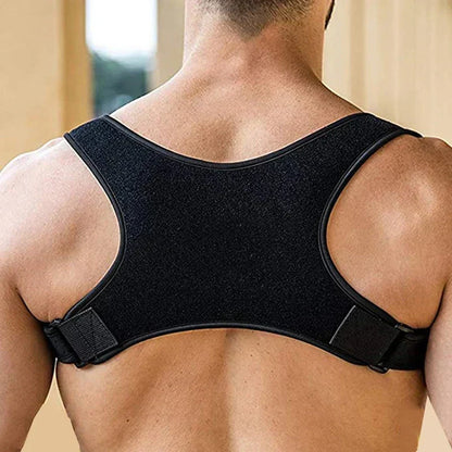 Adjustable Shoulder Posture Brace with Soft-Edged Straps and Discreet Fit
