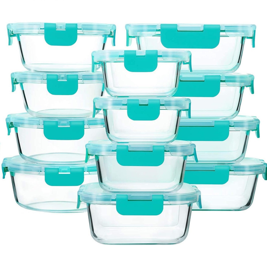 Airtight Glass Food Storage Containers Set with Lids