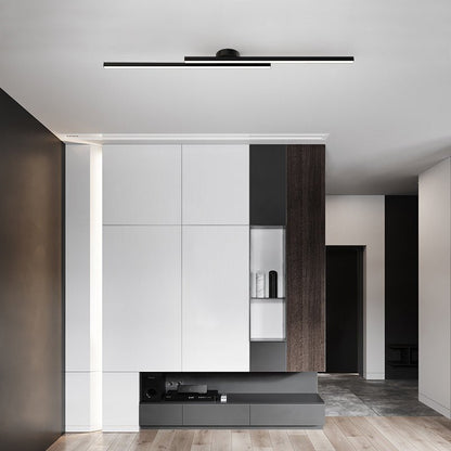 Aluminium Semi Flush Mount LED Ceiling Light for Modern Interiors