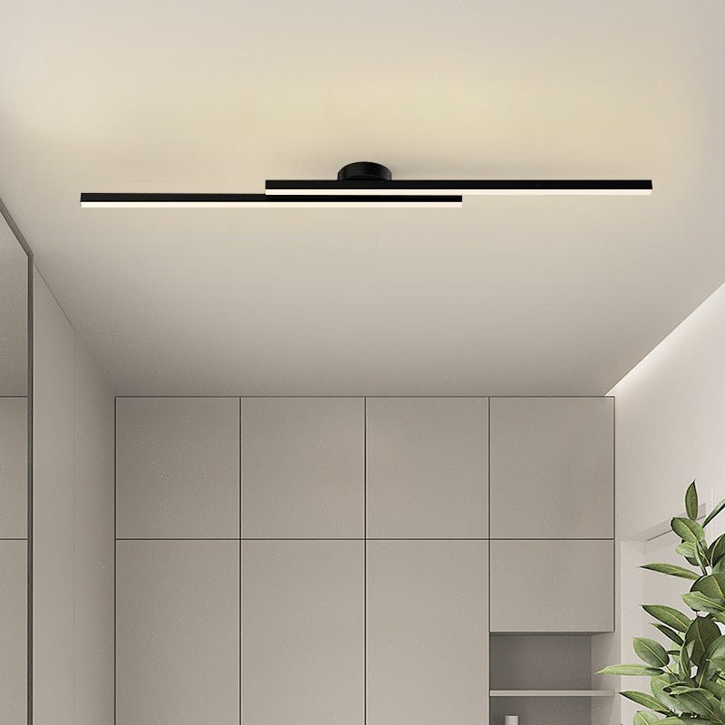 Aluminium Semi Flush Mount LED Ceiling Light for Modern Interiors