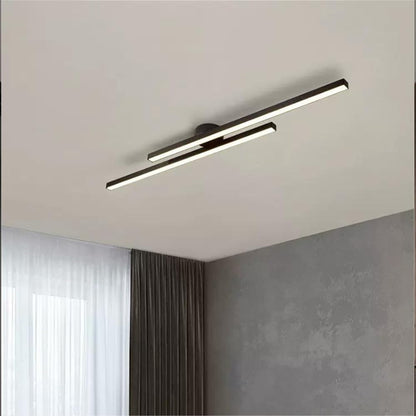 Aluminium Semi Flush Mount LED Ceiling Light for Modern Interiors