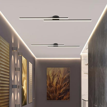 Aluminium Semi Flush Mount LED Ceiling Light for Modern Interiors