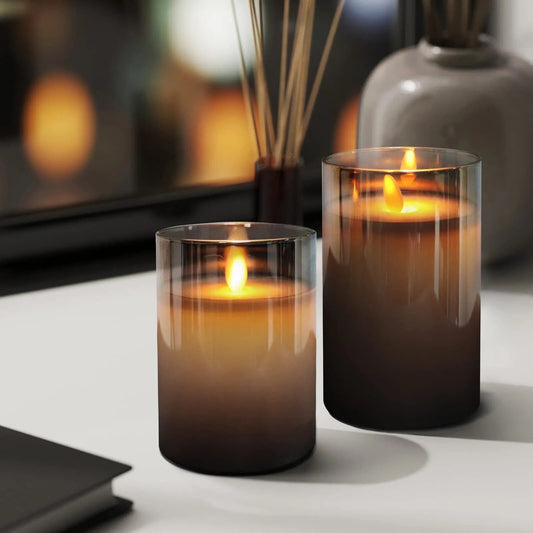 AuraFlame Flameless LED Candle Set with Remote