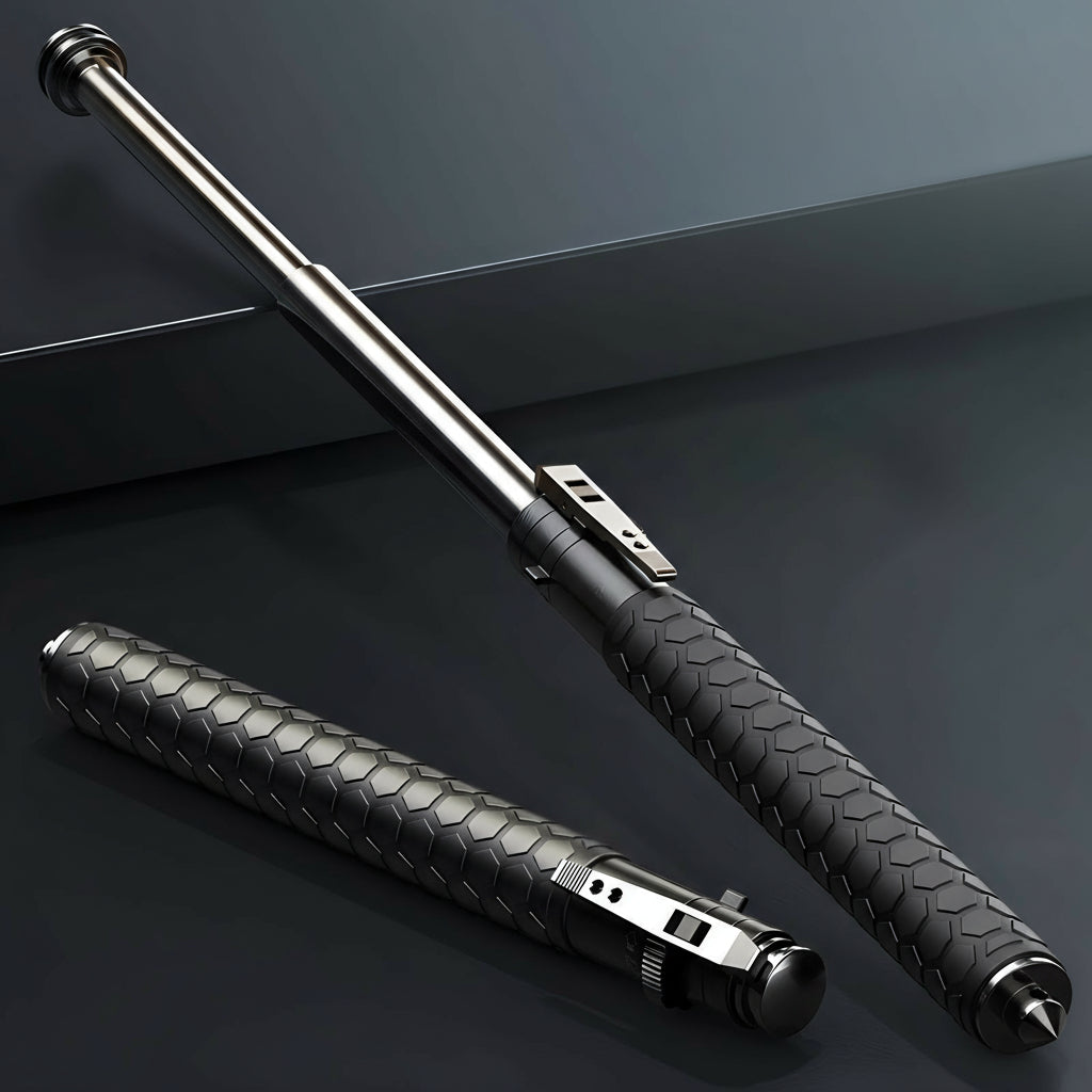 Automatic Folding Walking Stick with Adjustable Stability Support