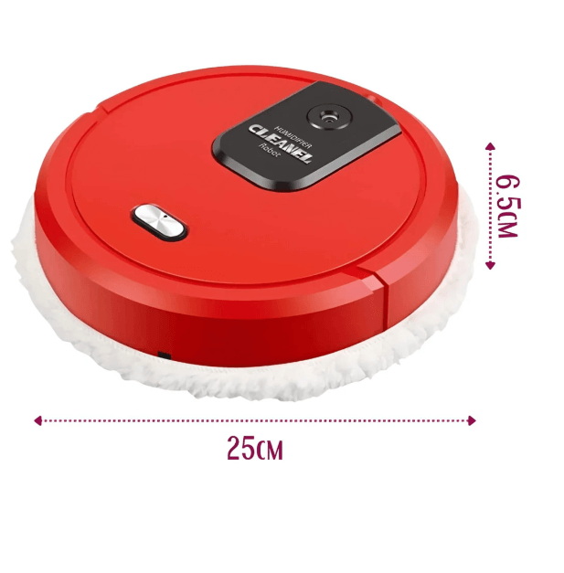 Automatic Robot Mop with Smart Navigation and Reusable Cleaning Pads