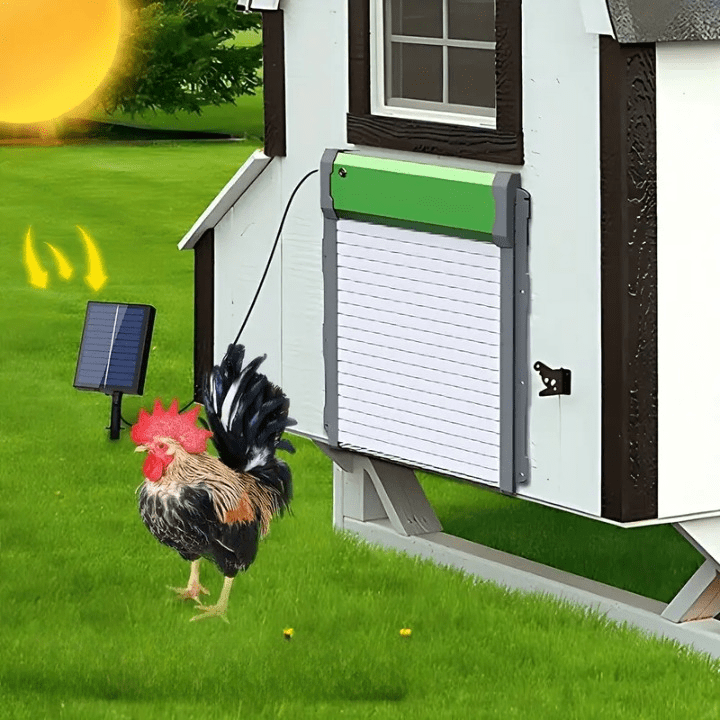 Automatic Solar Chicken Coop Door with Timer, Light Sensor and Remote Control