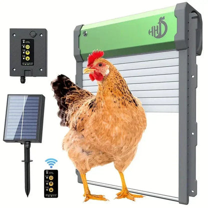 Automatic Solar Chicken Coop Door with Timer, Light Sensor and Remote Control
