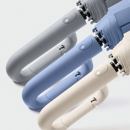 Automatic Wind-Resistant Umbrella with Reflective Edge and Folding Design