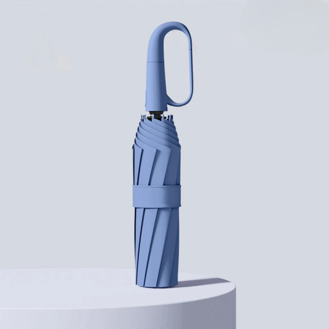 Automatic Wind-Resistant Umbrella with Reflective Edge and Folding Design