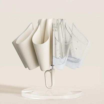 Automatic Wind-Resistant Umbrella with Reflective Edge and Folding Design