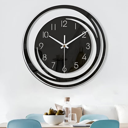 Black Acrylic Minimalist Wall Clock