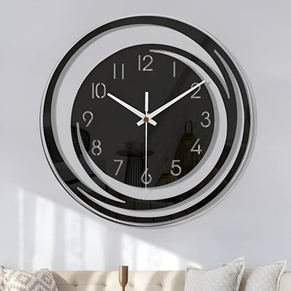 Black Acrylic Minimalist Wall Clock
