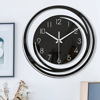 Black Acrylic Minimalist Wall Clock