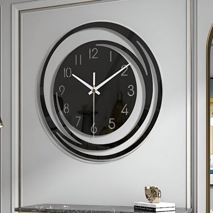 Black Acrylic Minimalist Wall Clock