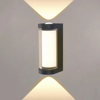 Black Aluminium Up and Down LED Wall Light
