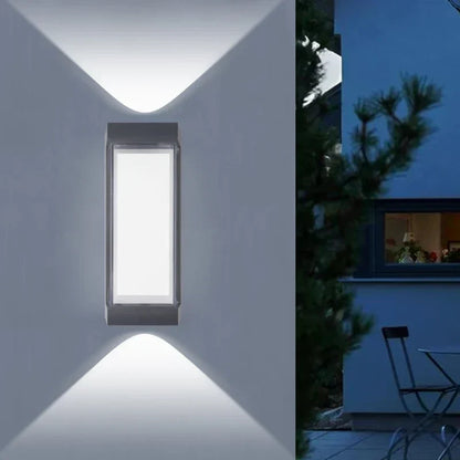 Black Aluminium Up and Down LED Wall Light