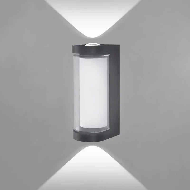 Black Aluminium Up and Down LED Wall Light