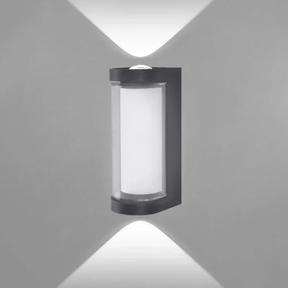 Black Aluminium Up and Down LED Wall Light