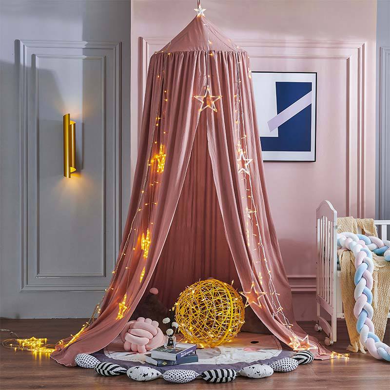 Blackout Bed Canopy for Kids with Soft Polyester Fabric and Light-Blocking Design