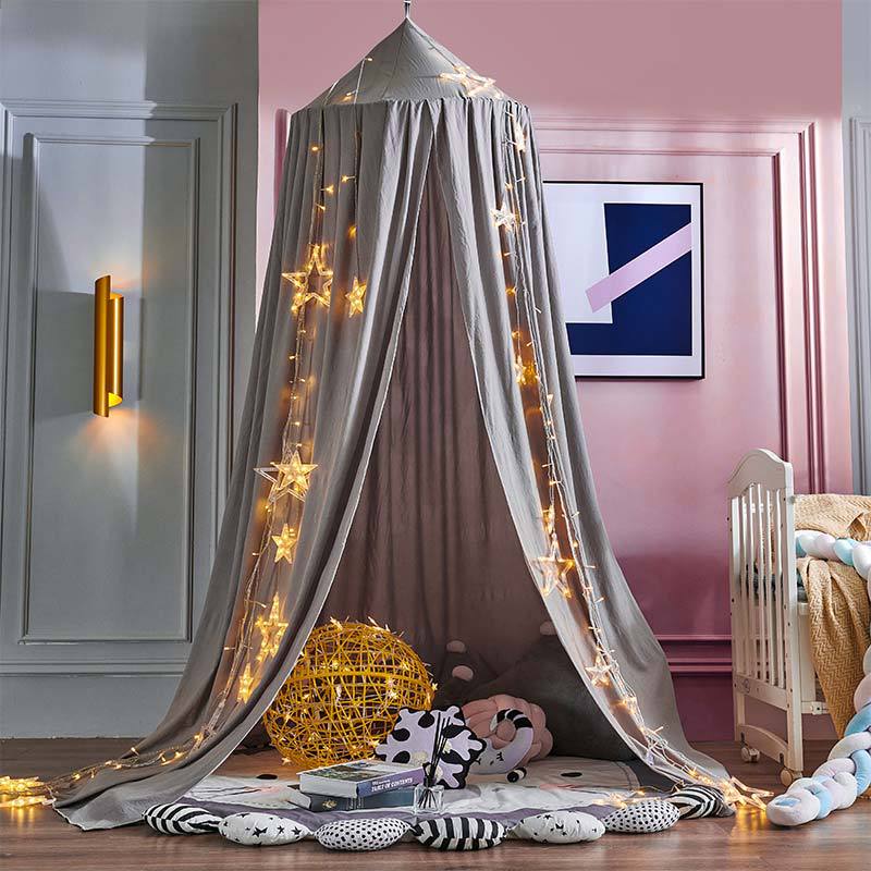 Blackout Bed Canopy for Kids with Soft Polyester Fabric and Light-Blocking Design