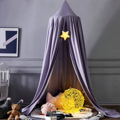 Blackout Bed Canopy for Kids with Soft Polyester Fabric and Light-Blocking Design