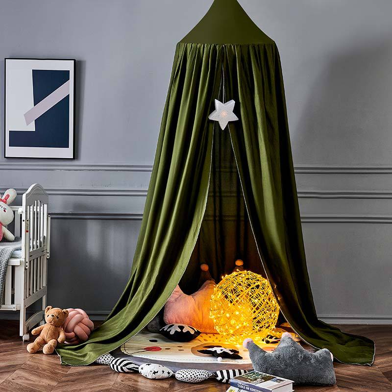 Blackout Bed Canopy for Kids with Soft Polyester Fabric and Light-Blocking Design