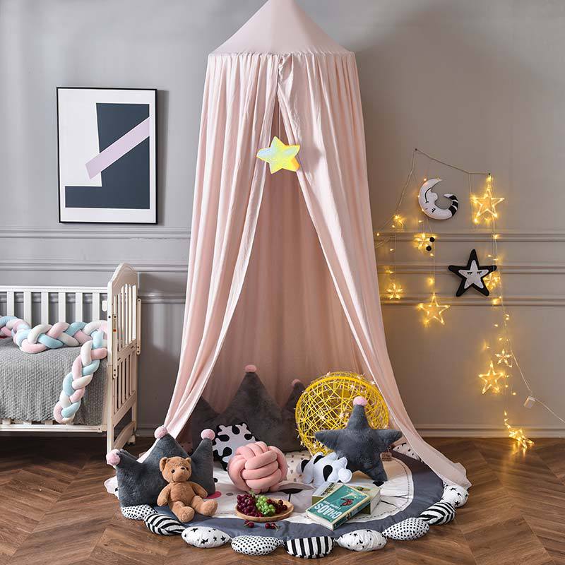 Blackout Bed Canopy for Kids with Soft Polyester Fabric and Light-Blocking Design