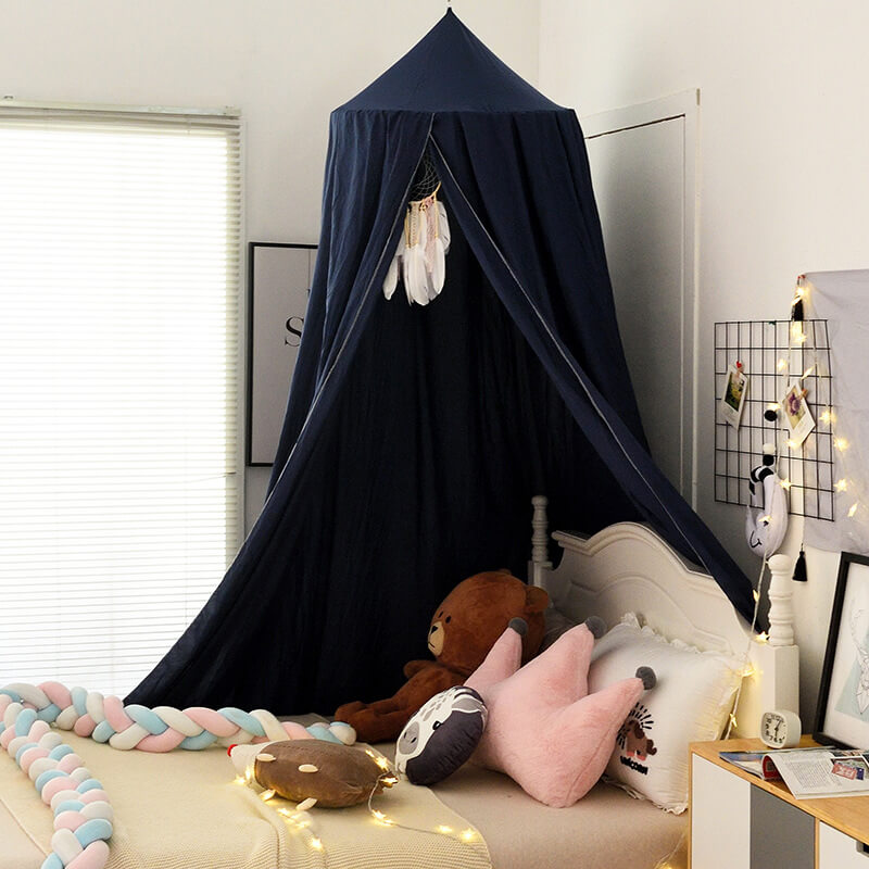 Blackout Bed Canopy for Kids with Soft Polyester Fabric and Light-Blocking Design
