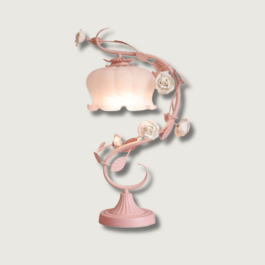BlossomGlow Rose Lamp Elegant Ambient Table Light