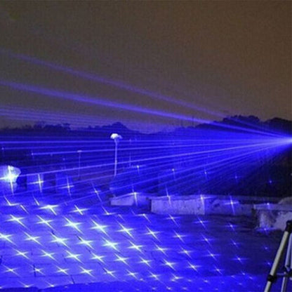 Blue Laser Flashlight with Adjustable Focus and Aluminium Housing