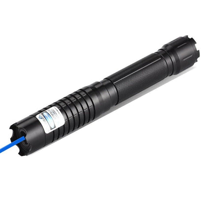 Blue Laser Flashlight with Adjustable Focus and Aluminium Housing