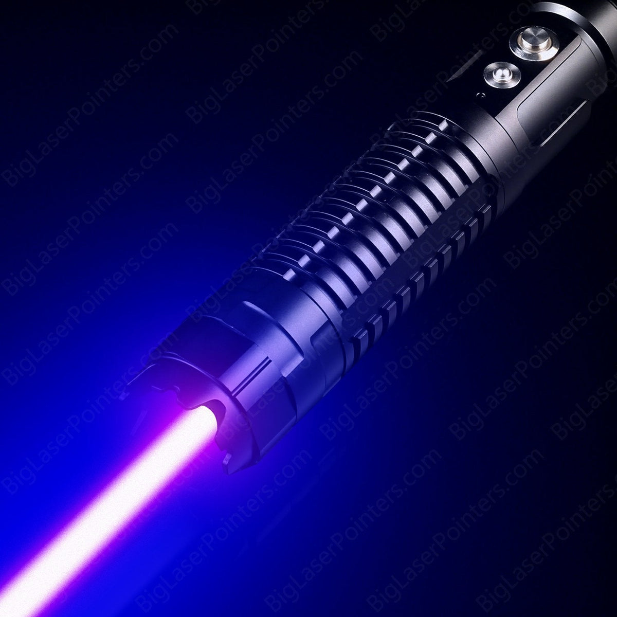 Blue Laser Flashlight with Adjustable Focus and Aluminium Housing