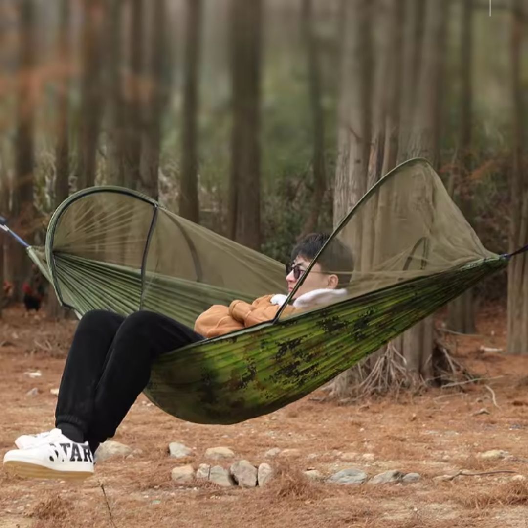 Camping Hammock with Mosquito Net Lightweight Double Outdoor Hammock