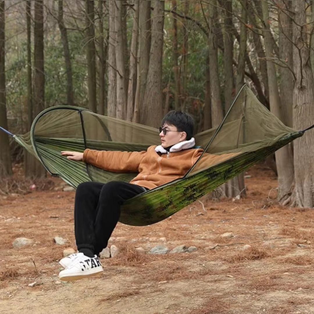 Camping Hammock with Mosquito Net Lightweight Double Outdoor Hammock