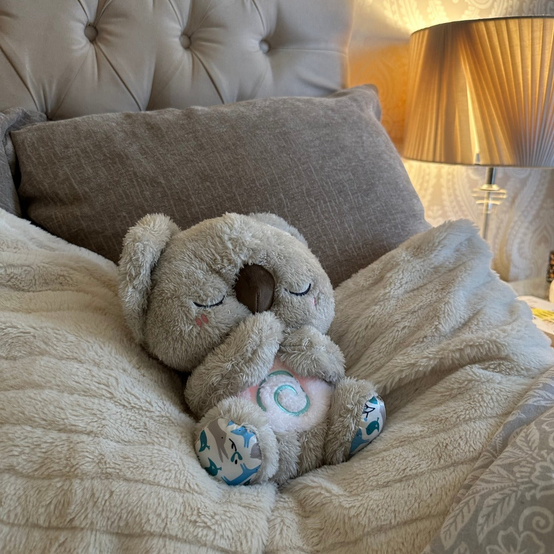Child-Friendly Breathing and Relaxation Device with Gentle Vibration and Soft Night Light