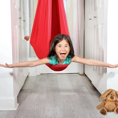 Children's Sensory Swing with Soft Breathable Fabric for Indoor and Outdoor Play