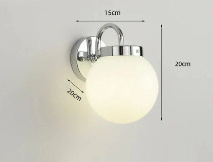 Lampada da parete in vetro scanalato cromato