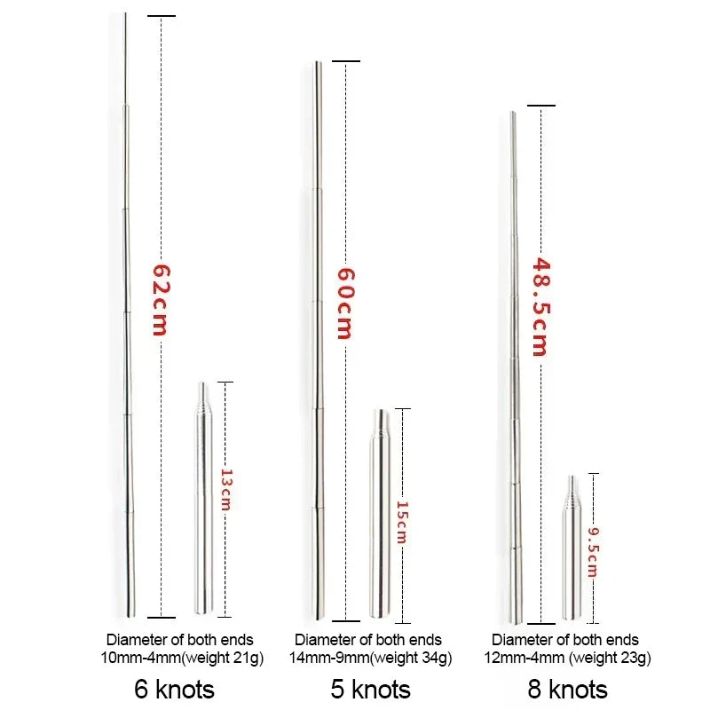 Collapsible Stainless Steel Fire Blowpipe with Telescopic Design for Camping