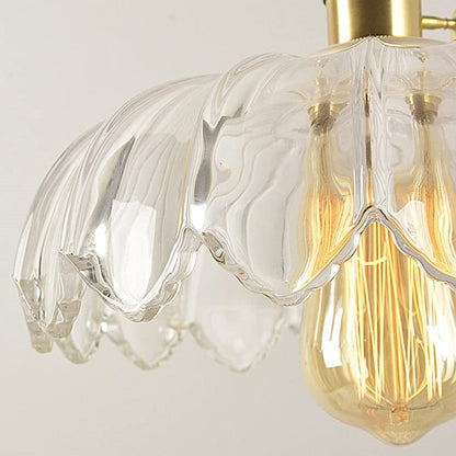 Coloured Glass Flower Pendant Light